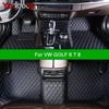 Custom Car Floor Mats For VW GOLF 6 7 8 Auto Carpets Foot Coche Accessorie
