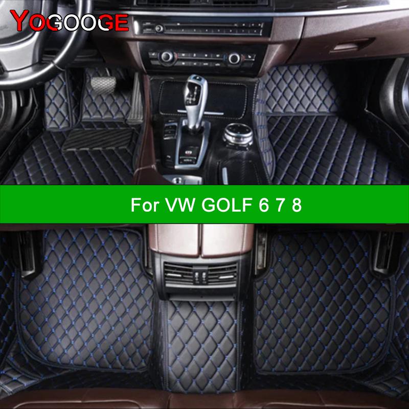 Пользовательские автомобильные коврики для VW GOLF 6 7 8 Автоковры для ног Coche Аксессуары