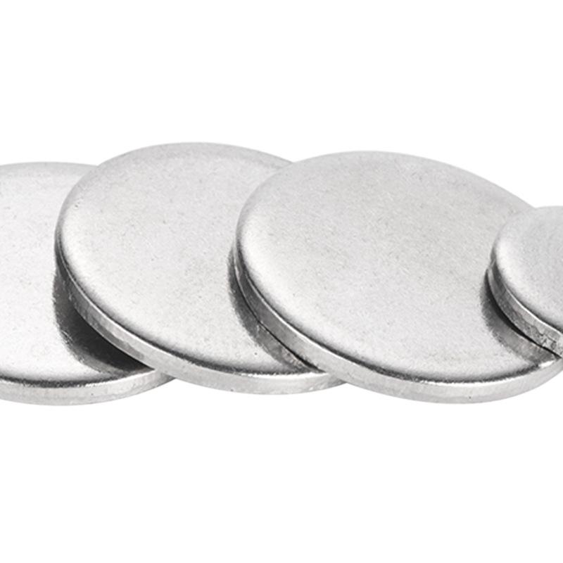 Прокладка из нержавеющей стали M6/M8/M10, сплошной диск - круглая уплотнительная заглушка