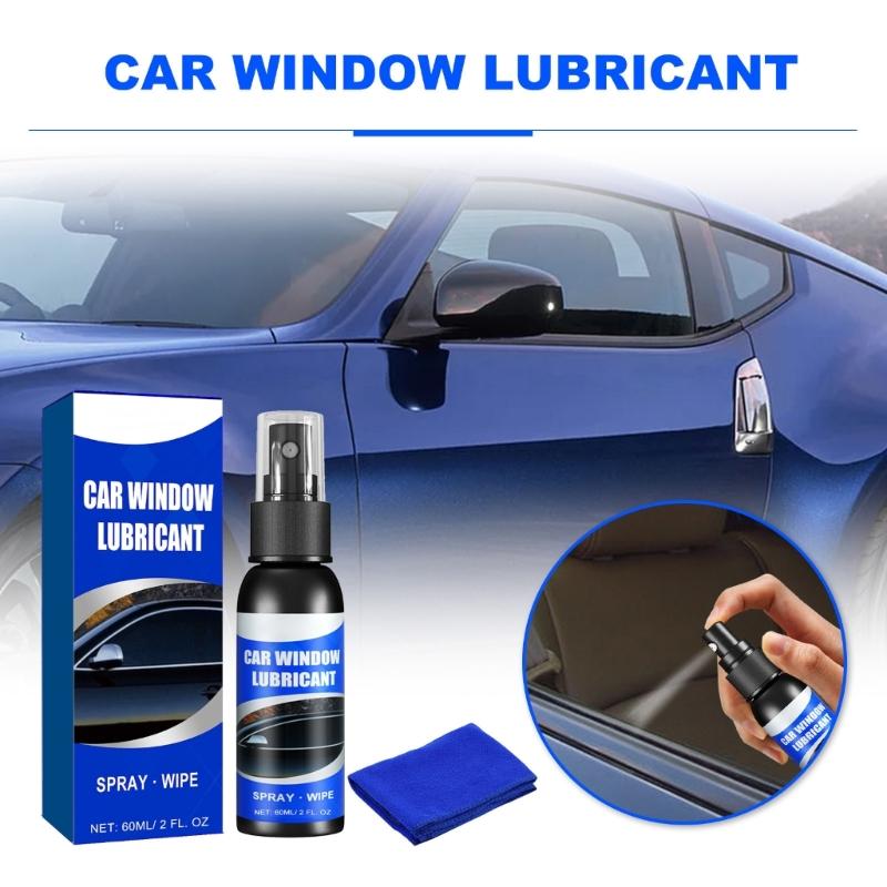 60 мл Средство для подъема стекла двери, Смазки для окон, Смягчитель резиновых уплотнителей с тканью, Аксессуары для обслуживания автомобиля