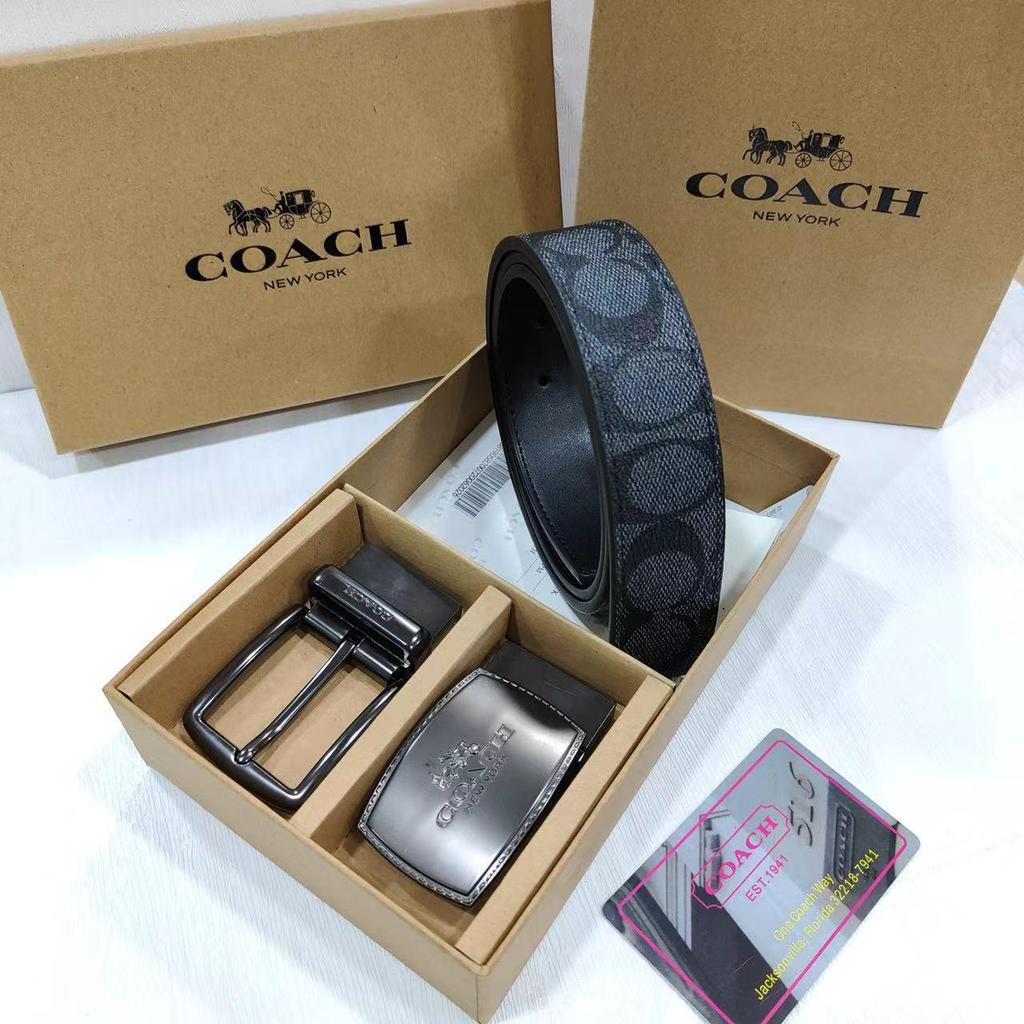 Классический мужской двусторонний кожаный ремень - Универсальный деловой и повседневный стиль