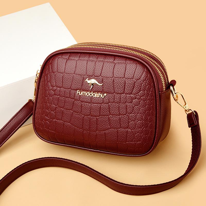 Новые женские сумки из ПУ кожи аллигатора, 3-слойные на молнии, на плечо, кросс-боди, высококачественные женские кошельки и сумочки CLE