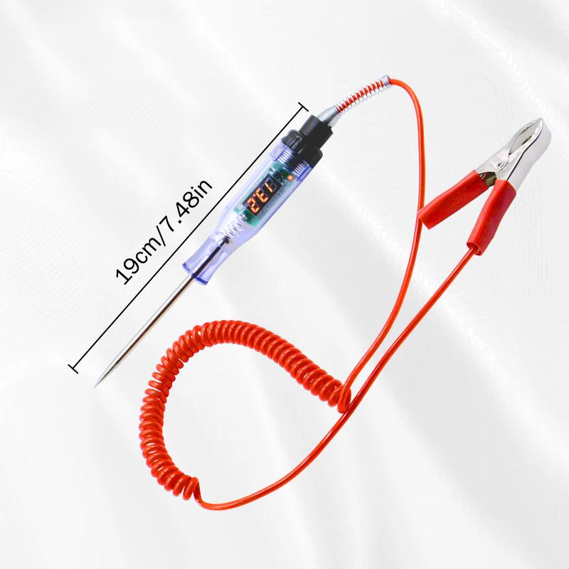 Car Electric Circuit Tester 3V to 120V Digital Display Multifunction Diagnostic Tool for Automotive Repair and Maintenance