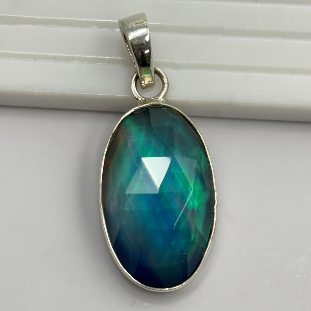 21 Ct Natural Opal 925 Sterling Silver CERTIFIED Oval Pendant Jewelry For Gift