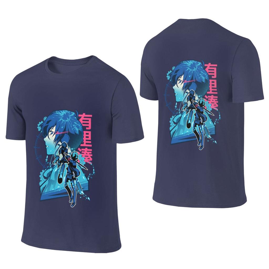 Protagonist P3 Makoto Yuki Hong Kong Style Reversible Tshirt Minimalist Vibe High Costperforunisexce Short Sleeve