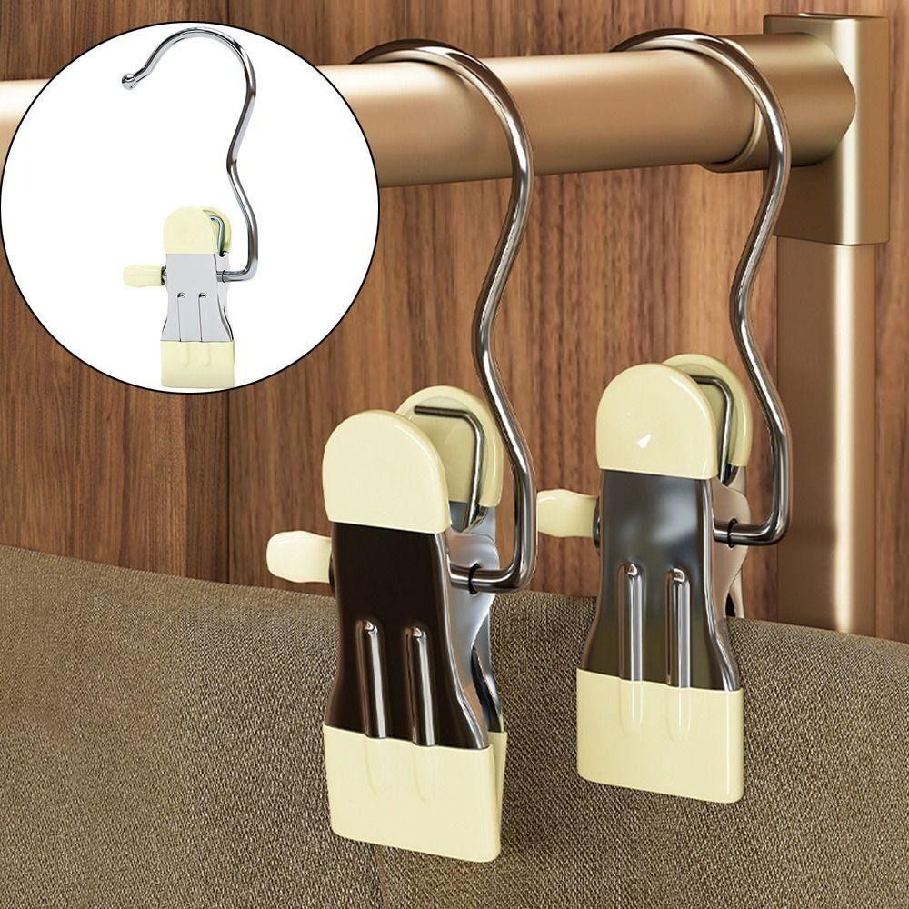 1/5/10PCS with Hook Clothes Drying Clips Antislip Home Storage Rack Hat Storage Clips  for Household
