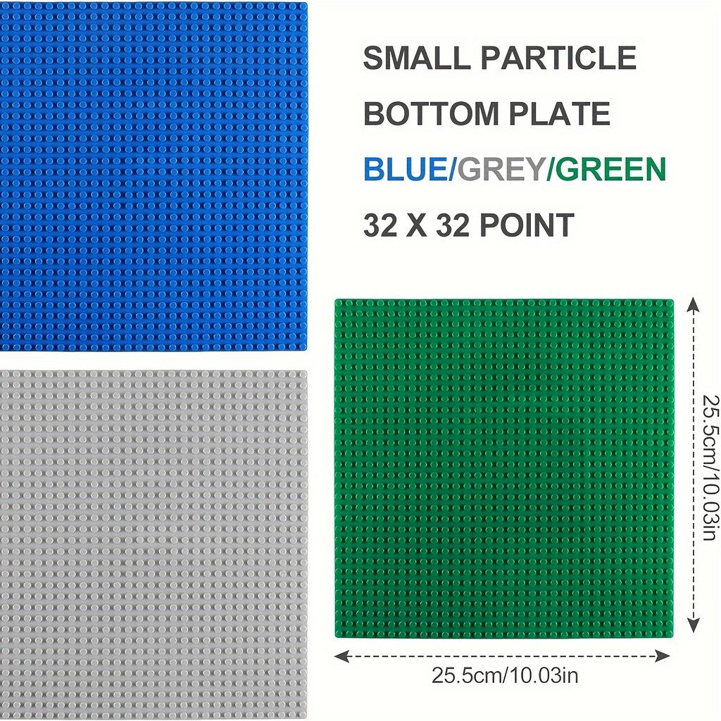 25.5*25.5cm 32x32 Baseplate Classic Building Blocks BASE PLATE BUILDING BLOCKS Children Bricks Toy