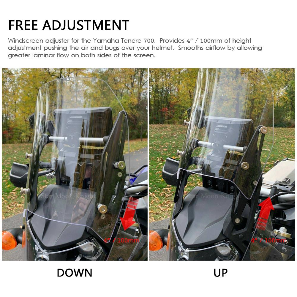 Кронштейн лобового стекла мотоцикла, регулятор лобового стекла для YAMAHA TENERE 700 T700 T 700 Tenere700