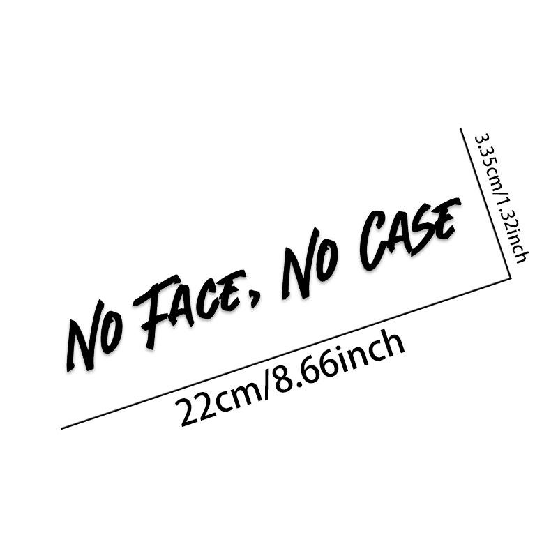 1PC NO FACE NO CASE Motorcycle helmet Stickers Waterproof Bicycle Top Tube Motorbike Fuel Tank Universal Durable Vinyl Decals
