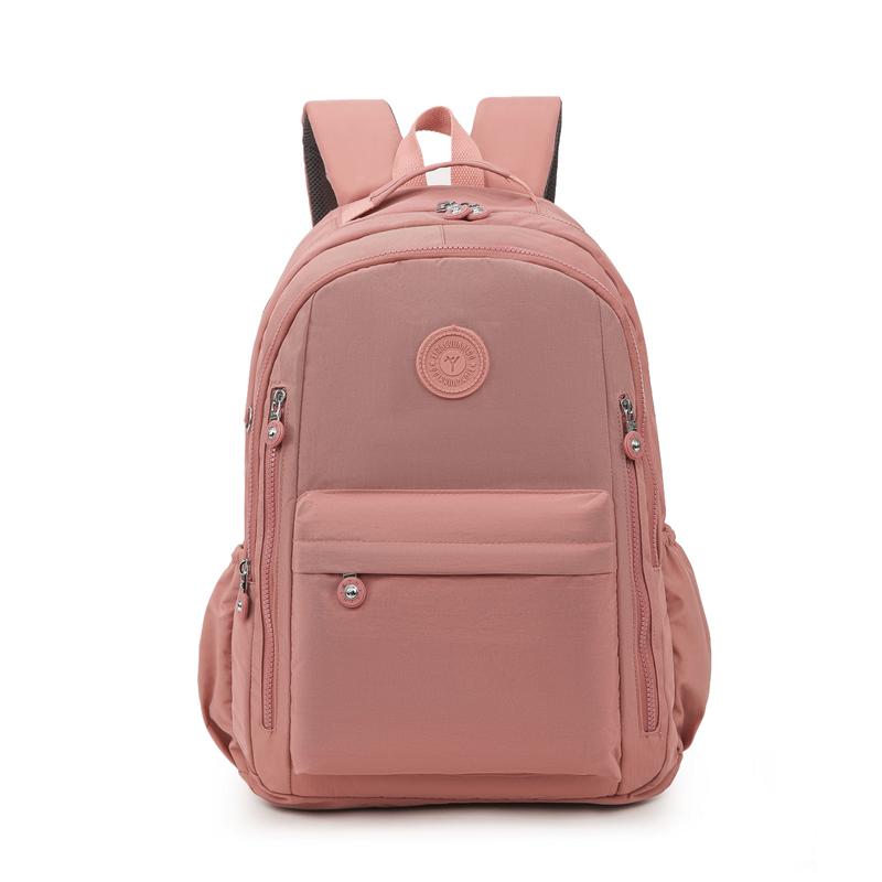 Water-Repellent Oxford Bag Large Capacity Women's Backpack Outdoor Travel Bag Lightweight Student Schoolbag