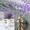 Plastic Provence Lavender Floral Arrangement Fake Plants Handicraft Bouquet  Table Decoration