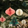 New 3/1PC Christmas Decoration Lantern Spherical Ornaments Creative Paper Honeycomb Ball Christmas Tree Pendant Decorations Gift