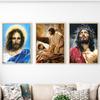 Jesus Christ Religion Faith Lord of Mercy Poster Print Canvas Painting Vintage Wall Art Picture Church Living Room Decor Cuadros