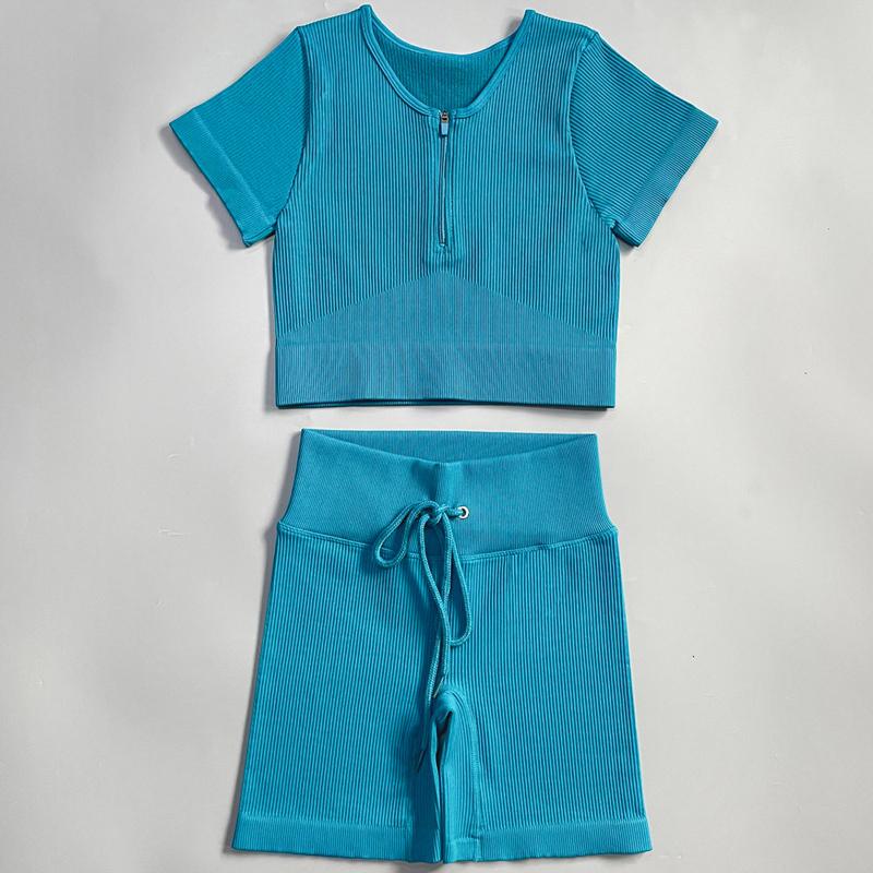 Women's Tracksuit Seamless Yoga Set Workout Sportswear Gym Clothing Fitness Sports Suits