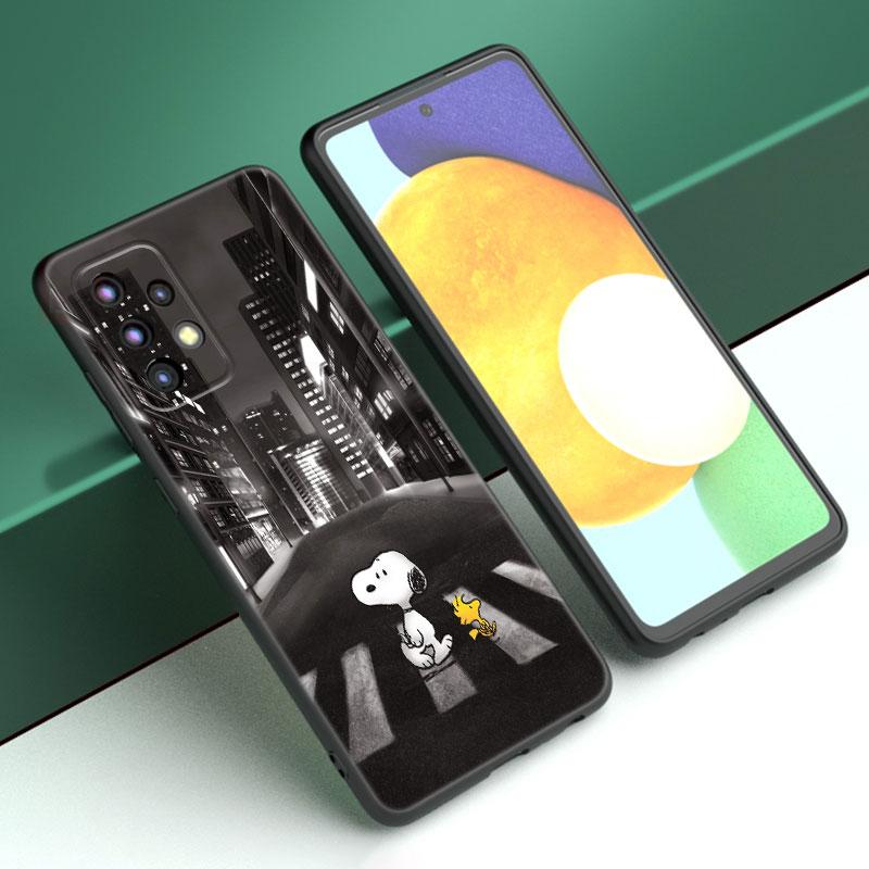 Cartoon Kawaii Snoopy Phone Case For Samsung A13 A22 A24 A32 A23 A25 A34 A35 A52S A53 A54 A55 A73 5G A12 A14 A15 A31 A33 A50 A51
