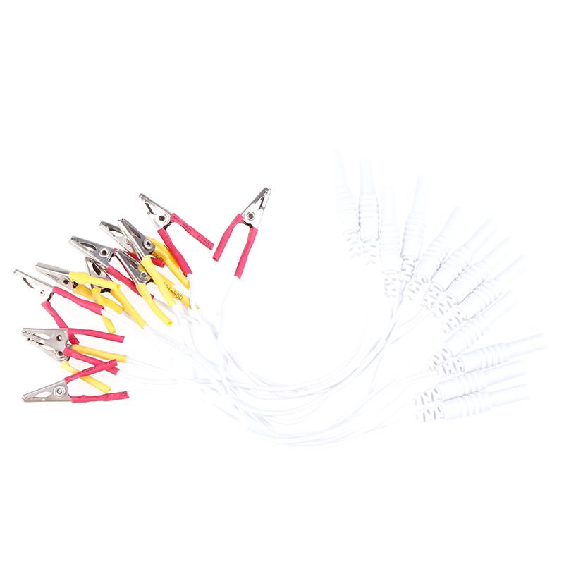 12 шт./компл. кабель с зажимом типа «крокодил» электронный инструмент для лечения акупунктурой