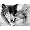Animal Diamond Painting "Wolf Couple" 5D DIY Drill Diamond Embroidery Diamond Mosaic