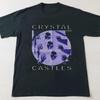 Коллекция Футболка Crystal Castles, футболка с графикой в стиле Y2k, футболка с принтом Crystal Castles, готическая одежда, футболка в стиле гранж 90-х, унисекс