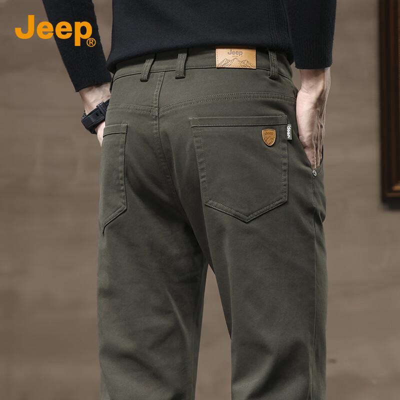 Jeep Мужские премиальные брюки прямого кроя в стиле smart casual