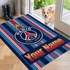 Custom Name Paris Saint-Germain _ PSG Crystal Velvet Floor Rug Personalized Text Soft Carpet Home Decor
