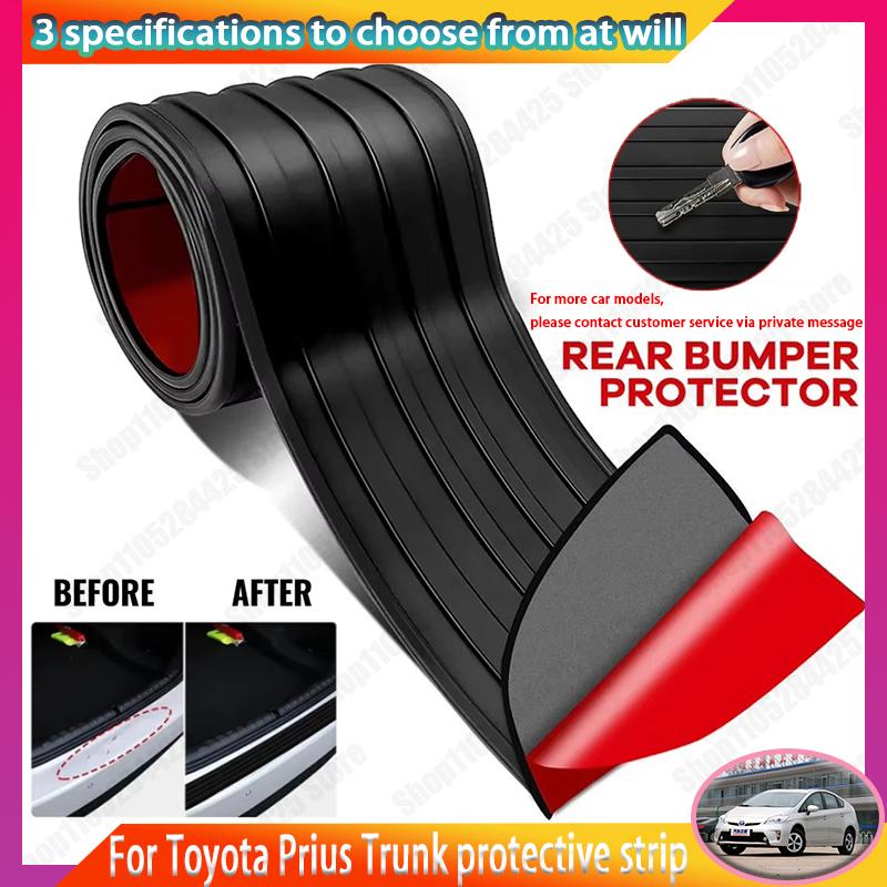 For Toyota Prius PVC Rubber Protective Strip, Car Trunk Door Sill Protection Sticker Reinforcement Decorative Sticker