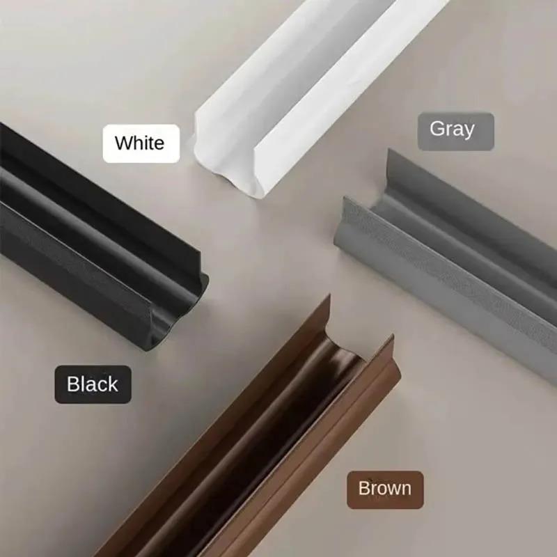 PVC Adjustable Door Bottom Seal Strip Weather Strip Under Door Draft Stopper Thicker Anti-Cold Gap Blocker Sealing Weather Strip