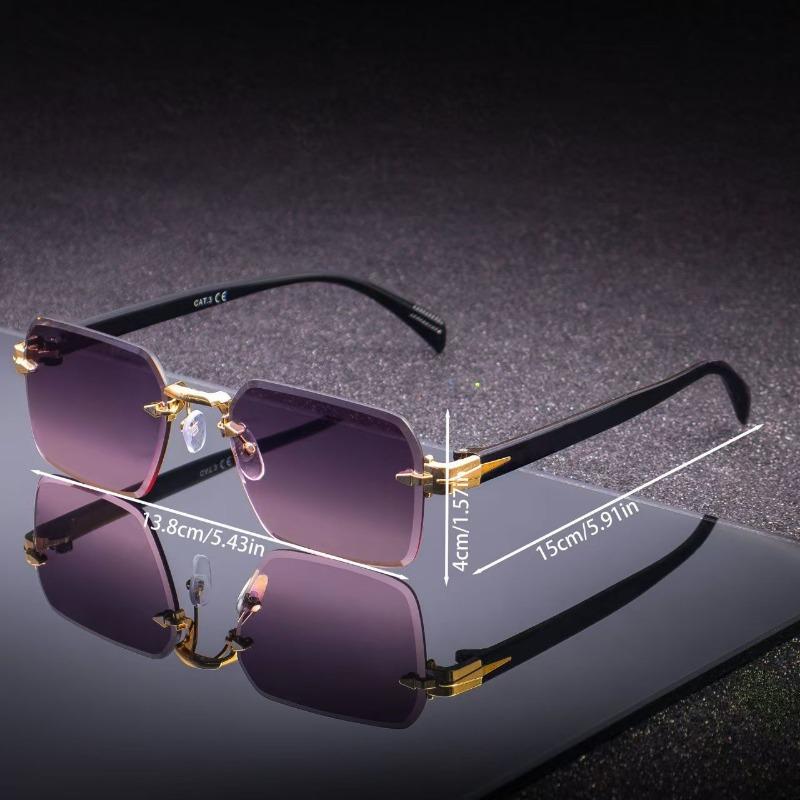 New Men'S Outdoor Driving Sunshade Sunglasses Fashion Women'S Frameless Glasses Men Vintage Designer Shades Uv400 Eyewear