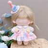 Lolita Maid Attire Doll Clothes 20CM Doll Headwear Dress Set  Cotton Stuffed Doll