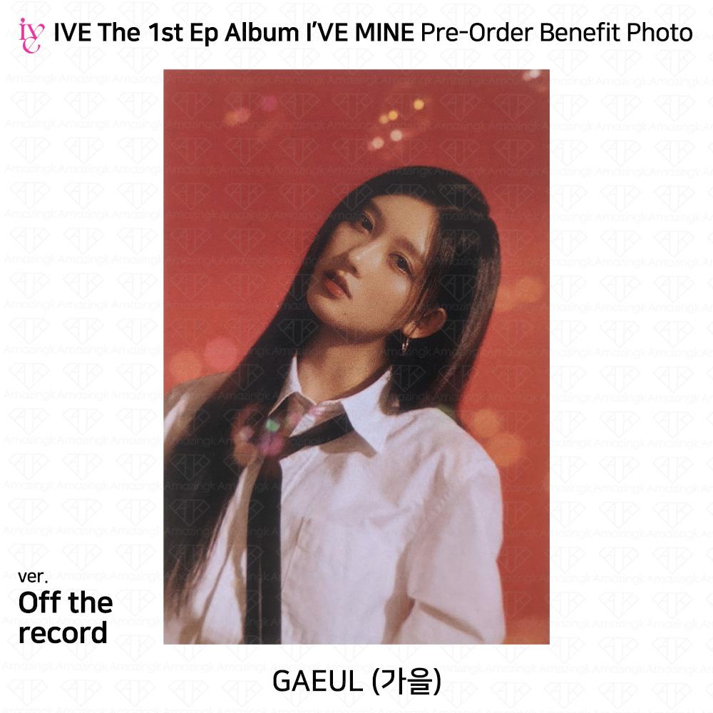 IVE Официальное фото первого EP I'VE MINE, стикер Polaroid, сложенный постер KPOP