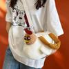 Cute Plush Chicken Handbag Cartoon Lovely Large Capacity Comfortable Hen Shopping