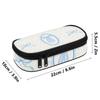 Pen Case Large Capacity Smooth Zipper Durable 300D Polyester with Main Compartment Mesh Pocket and Pen Slots for Everyday Study