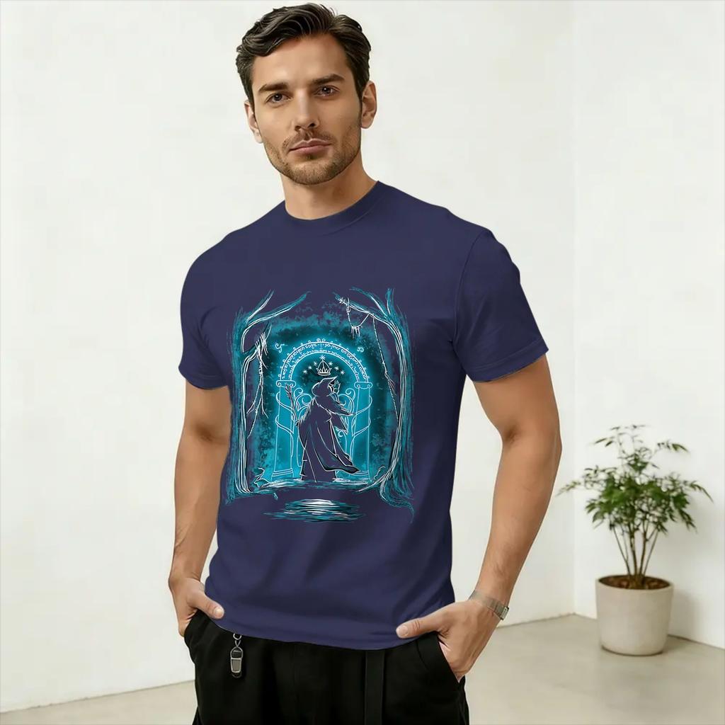 Unisexs TShirts SAURON Art Casual 100 Cotton Tee Shirt Short Sleeve T Shirt Round Collar Clothing Graphic