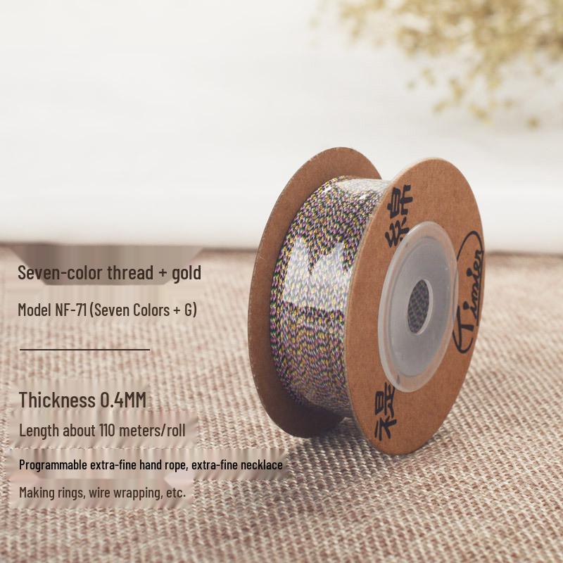 Пятицветный плетеный шнурок для браслета: Нить Ваджра из нефрита для Вэньвань, буддийских бусин, бодхи «Звезда и Луна» и бисерных нитей