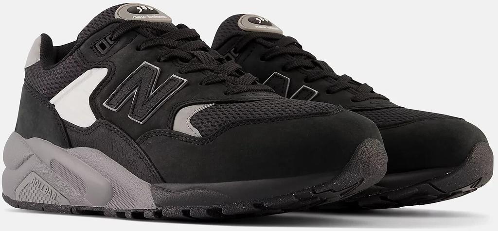 Кроссовки New Balance 580 (MT580MDB) черный/темно-серый/серебристый металлик