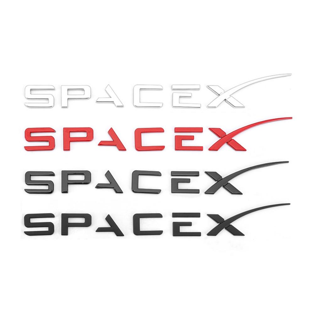 1 шт. Красивые АБС наклейки с логотипом букв Spacex для Model 3 X Y S CarRaer Эмблема багажника Значок Рестайлинг Аксессуары для автомобиля