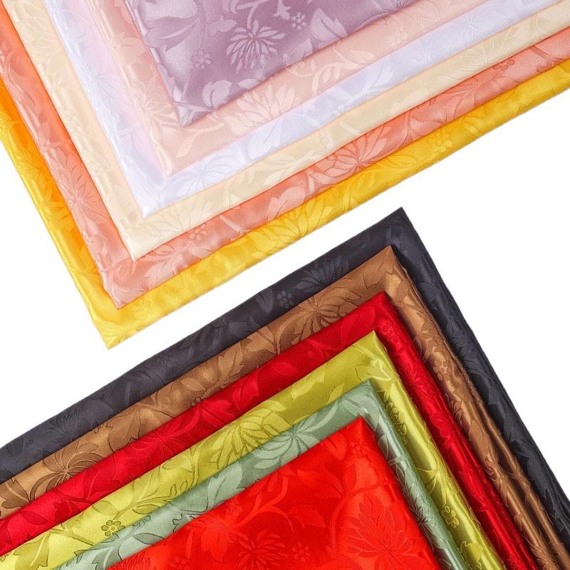 Lotus Texture Dark Pattern Jacquard Fabric for Handbags & Cosplay Hanfu