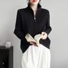 Half Height Collar Zipper Autumn Winter Knitting Sweater Ladies Fashion All-match Bottoming Pullover Loose Top Casual