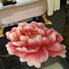 3D Цветочный коврик для пола Нескользящий Впитывающий коврик для ванной Реалистичный коврик с цветочным узором для кухни, спальни, гостиной, прихожей