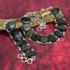 Golden Sheen Obsidian 925 Solid Sterling Silver Bracelet & Necklace Jewelry Set, Amazing Gemstone Jewelry Handmade New Jewelry Set For Her