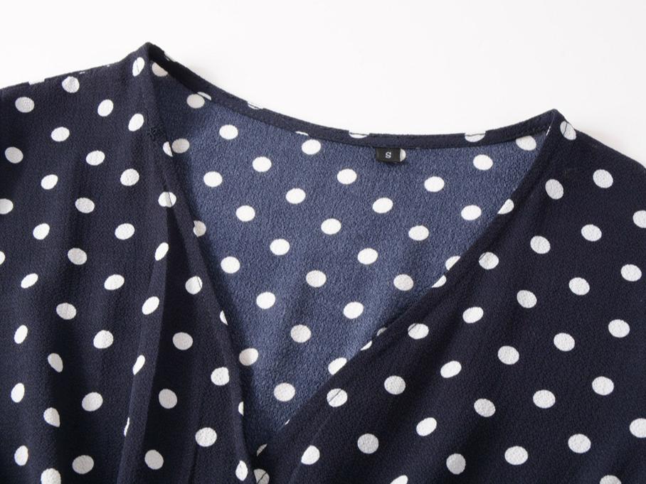 Новейшее женское летнее платье с коротким рукавом и цветочным принтом, платье с v-образным вырезом, шифоновое пляжное платье