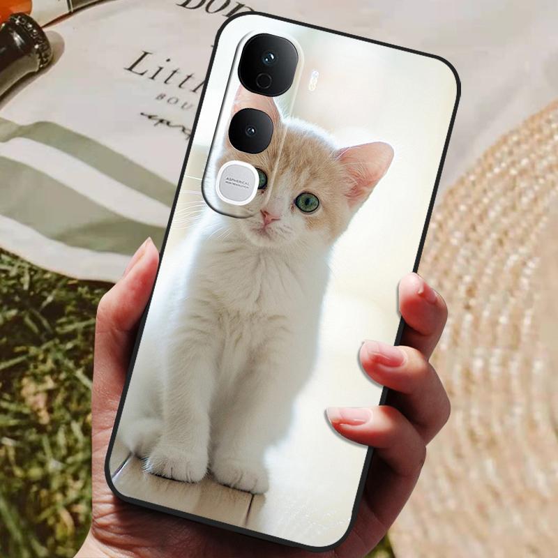 Для Vivo Y400 Pro 5G Чехол Силиконовая Задняя Крышка Чехол для Телефона для Vivo Y400 4G 5G Глобальная Y 400 Pro Чехлы Мягкий бампер coque Ударопрочный