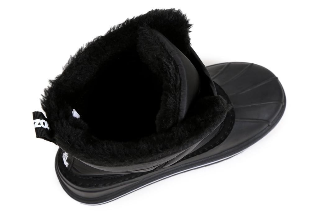 Ботинки Mozu Bean Down, Внутренний боа, Застежка на липучке, Женские, Черные, Размер 25 см