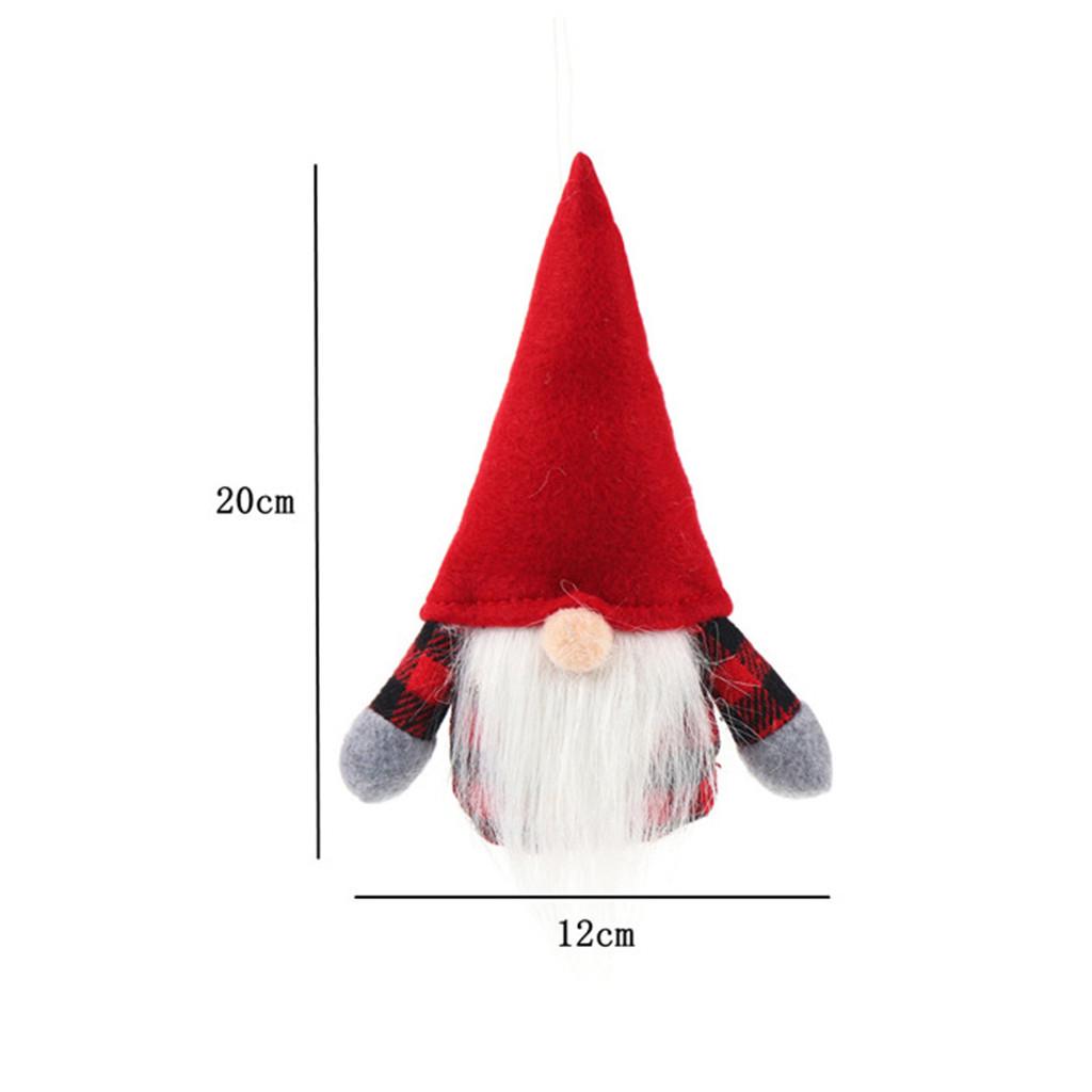 Плюшевые вязаные рождественские украшения Безликая кукла Лесной старейшина Украшения