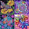 Full Circle Diamond Painting Cross Stitch Kits 5D Handmade Diamond Embroidery Landscape Animals Rhinestone Mosaic Gift Home Decoration DIY Handmade