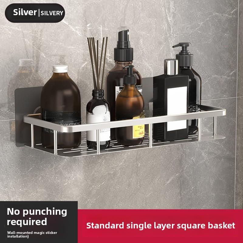 Ванная комната прямоугольная треугольная корзина присоска настенная алюминиевая душевая комната треугольная неперфорированная угловая полка для ванной