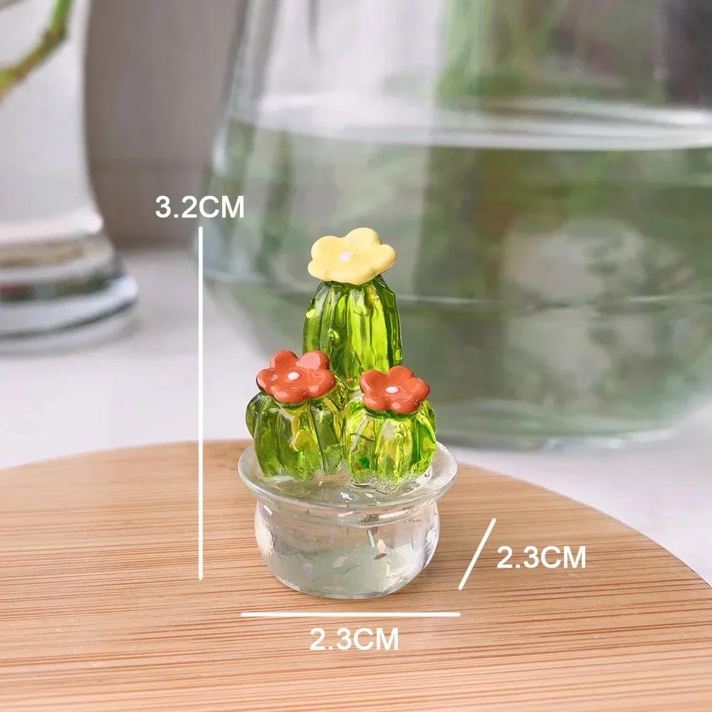 Cactus Ornaments Decoration Mini Bonsai Cute Mini Desktop Craft Creative Home Decoration Gift Decor Room Decor
