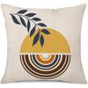 Printed Throw Pillow Case For Sofa Nordic Leaves Style Cushion Cover Pillow Case Home Decor 18 X 18 inches