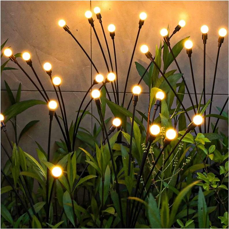 Solar Lamp With 6 Led Balls, Decorative For The Garden