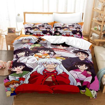 Новый модный комплект постельного белья Inuyasha, односпальная кровать, двуспальная кровать размера «king-size», комплект постельного белья для взрослых и детей, простыни и наволочки с 3D-аниме