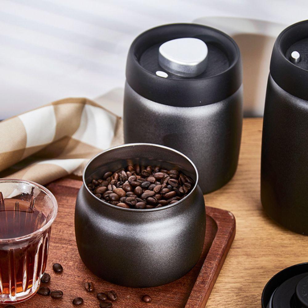 304 Stainless Steel Coffee Beans Vacuum Sealed Jug Moisture-proof Cereal Storage Tank Cookies
